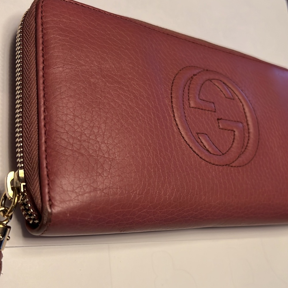 Gucci Soho Wallet Wristlet Authentic - Picture 7 of 17